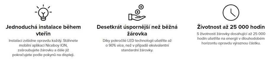 Niceboy ION SmartBulb funkce